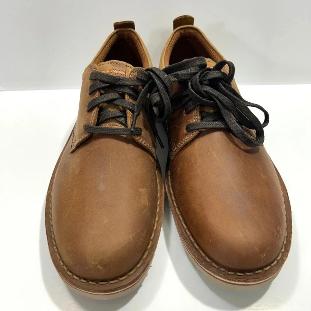 Clarks Eastridge Leather Low Oxford‎ Men's Light Brown US 7W